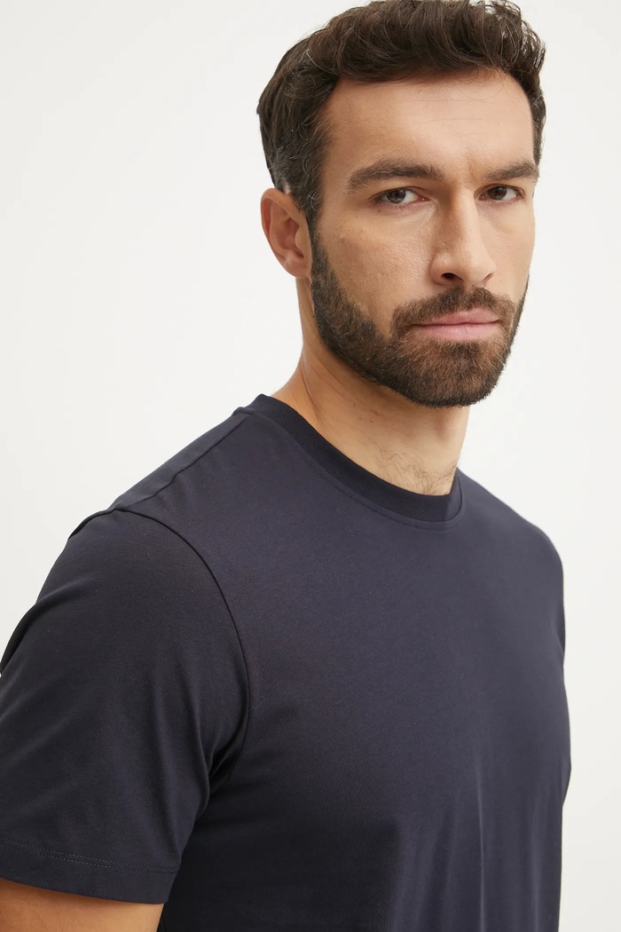 Karl Lagerfeld t-shirt in cotone blu navy A1M46070
