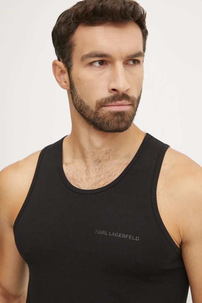 Karl Lagerfeld tricou 2-pack uni negru A1M47091