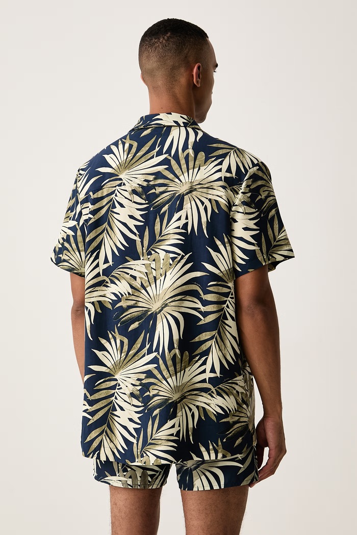 Одежда BOSS пляжная рубашка для мужчин Beach Shirt 50535793 зелёный