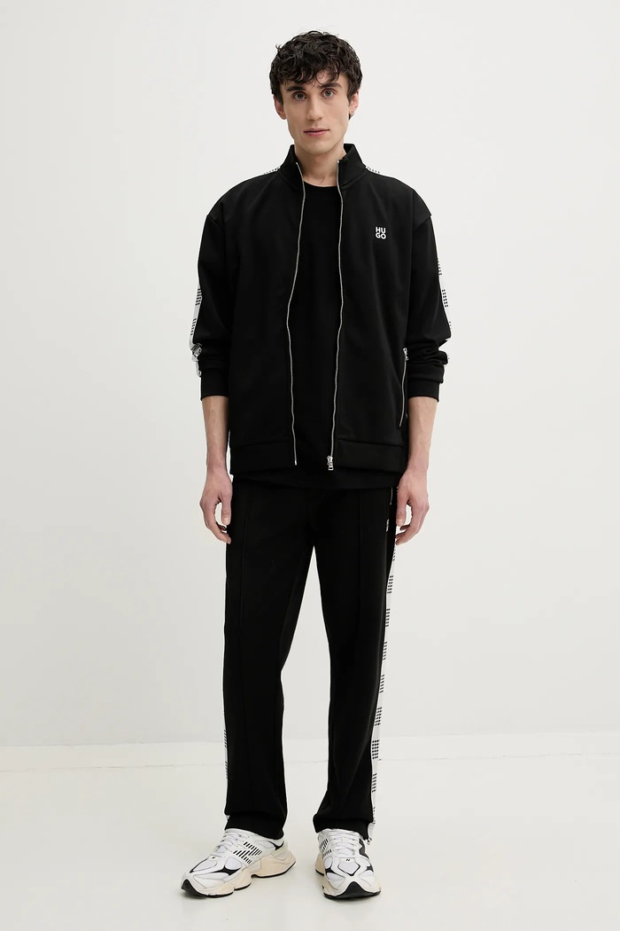 HUGO t-shirt bawełniany 50531758 czarny SS25