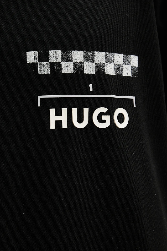HUGO t-shirt bawełniany 50531758 czarny