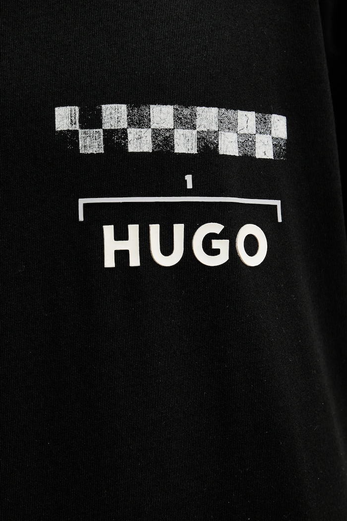 HUGO t-shirt bawełniany 50531758 czarny