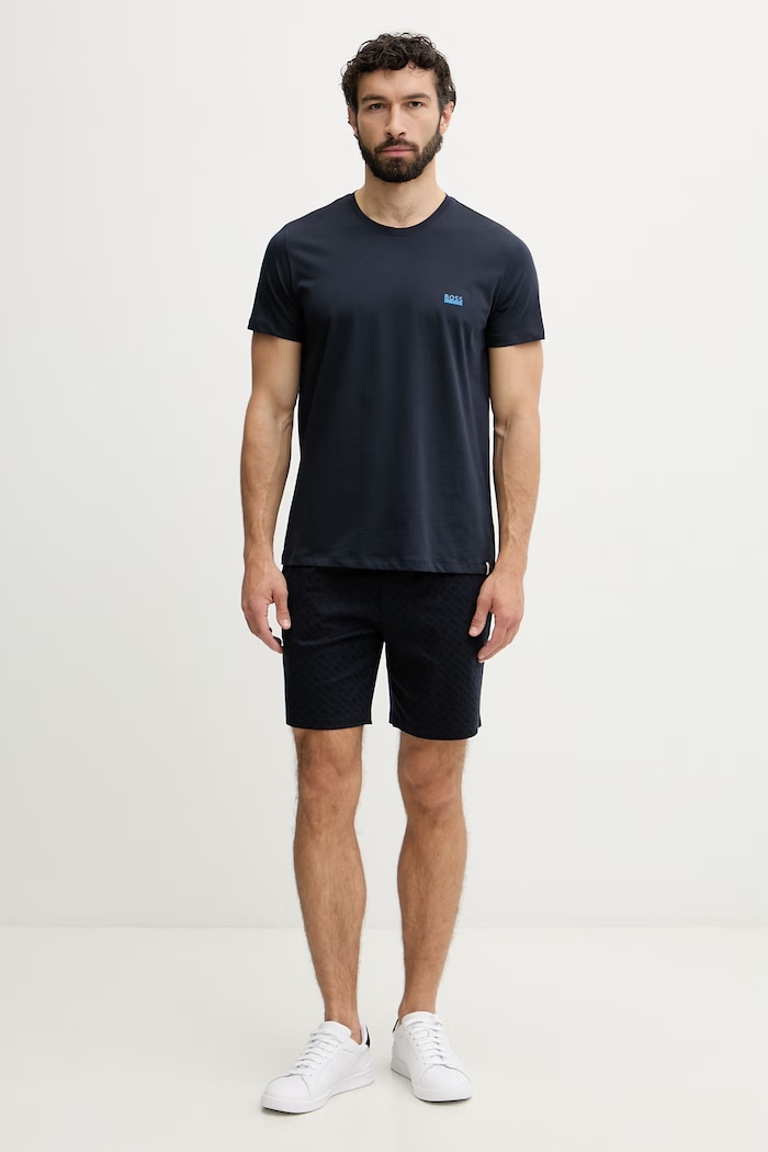 BOSS t-shirt ανδρικό βαμβακερό T-ShirtRN 365 50531401 σκούρο μπλε SS26