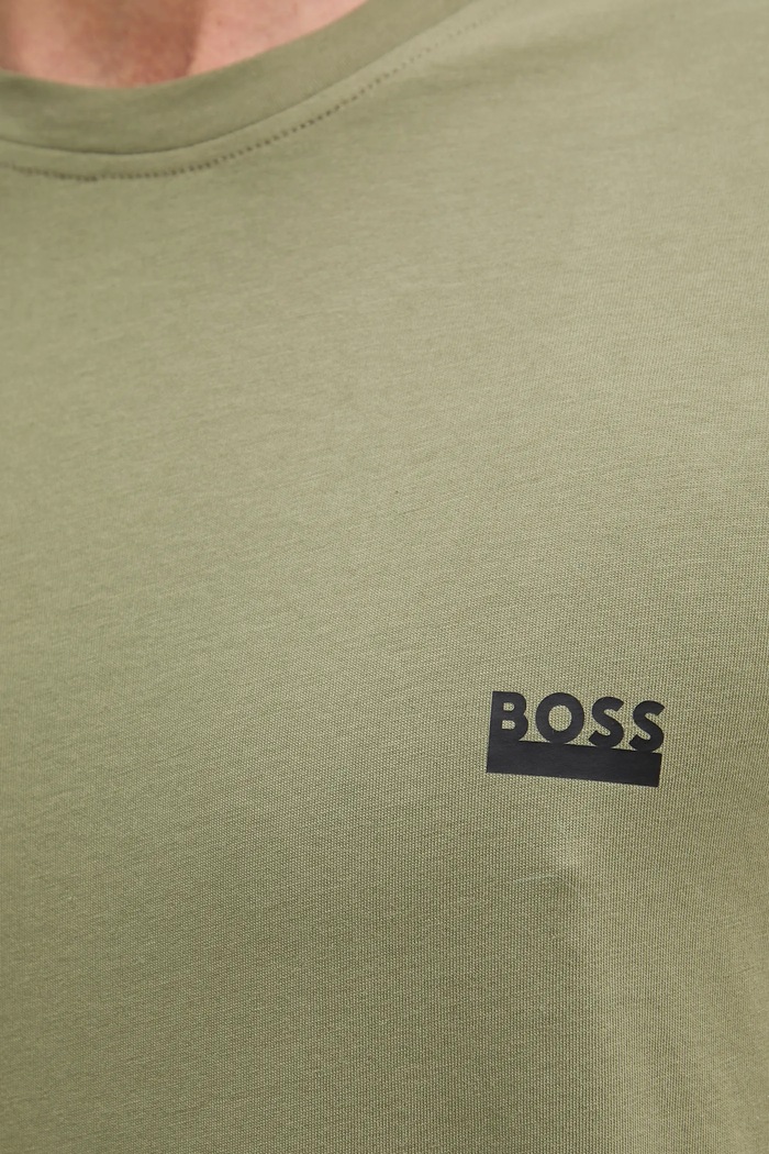 BOSS tričko pánske bavlnené T-ShirtRN 365 zelená 50531401