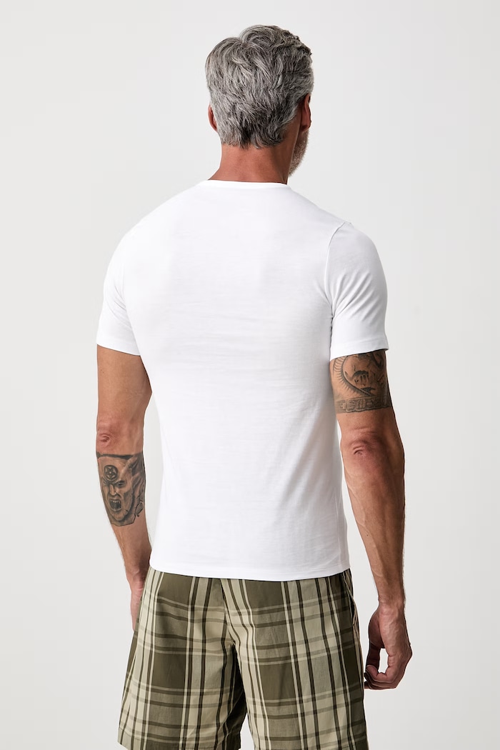 BOSS T-shirt męski bawełniany TShirtRN 3P Classic 3-pack biały 50532468