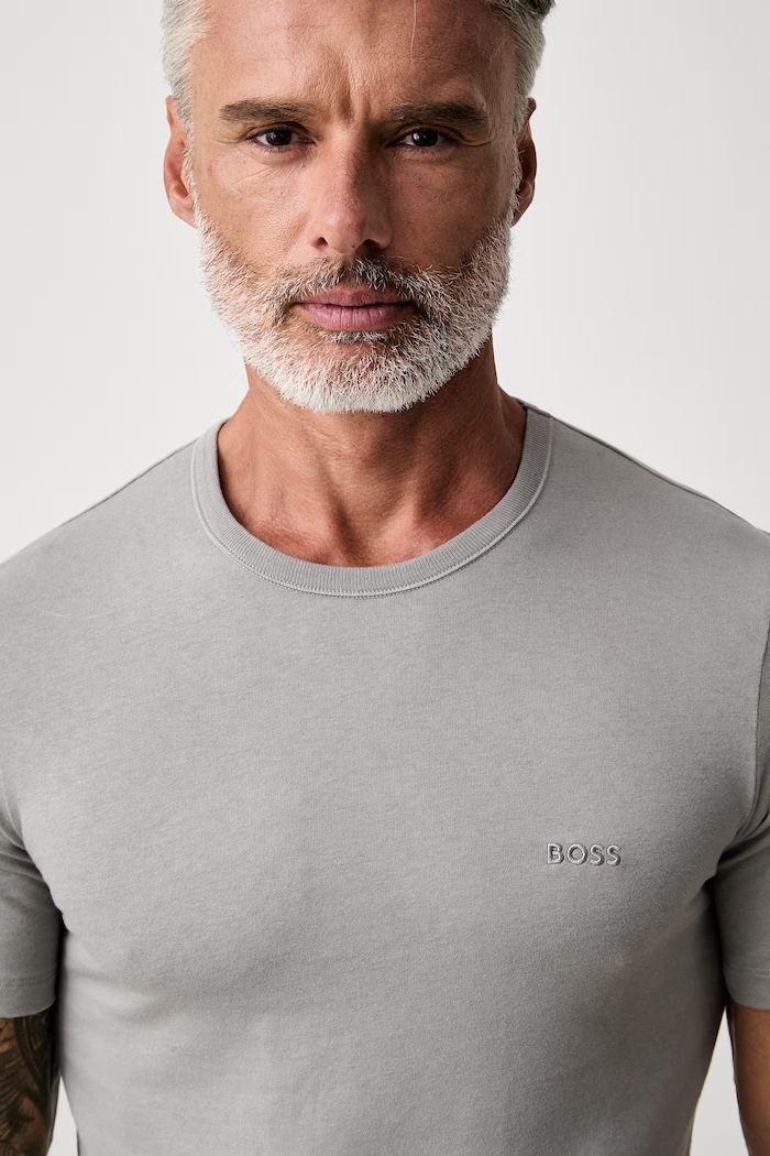 BOSS T-shirt męski bawełniany TShirtRN 3P Classic 3-pack 50532468