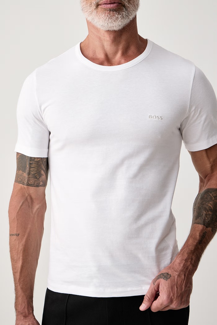 BOSS T-shirt męski bawełniany TShirtRN 3P Classic 3-pack 50532468