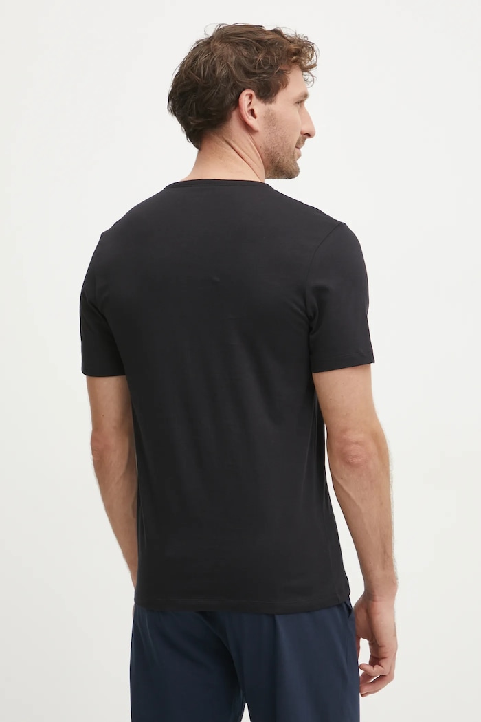 BOSS тениска мъжка от памук TShirtRN 3P Classic 3 броя 50532468 тъмносин