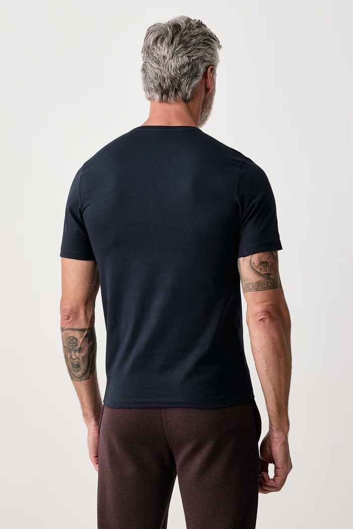 T-shirt męski bawełniany TShirtRN 3P Classic 3-pack BOSS brązowy 50532468