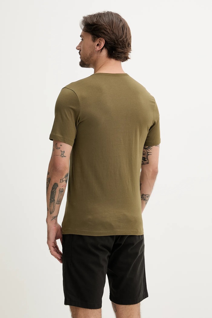 BOSS T-shirt męski bawełniany TShirtRN 3P Classic 3-pack 50532470 biały
