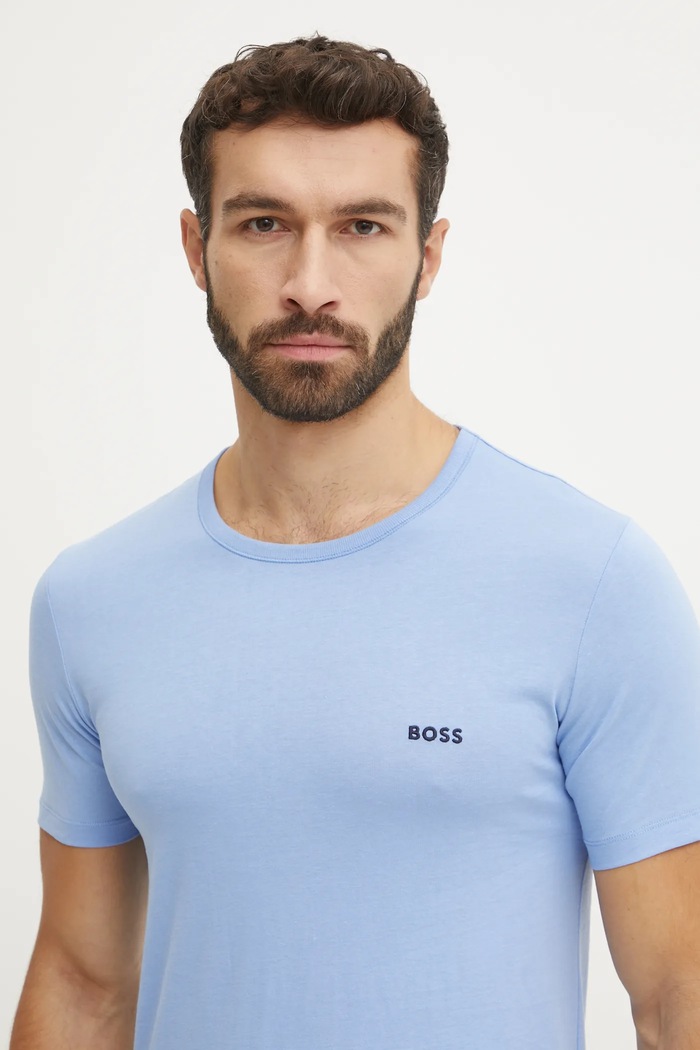 BOSS T-shirt męski bawełniany TShirtRN 3P Classic 3-pack 50532470