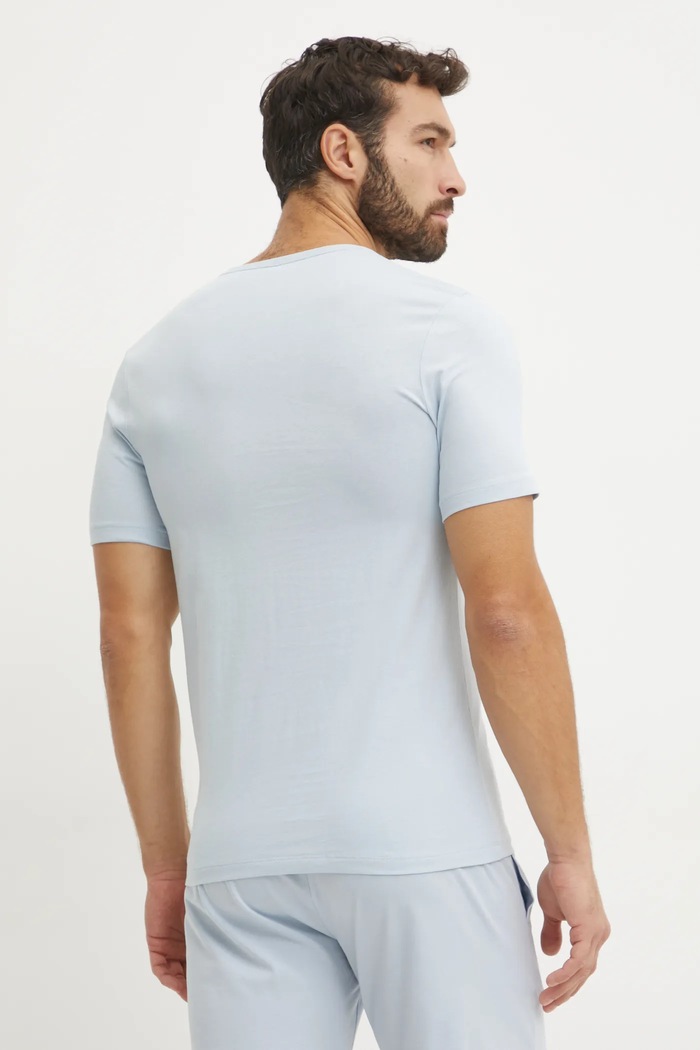 BOSS T-shirt męski bawełniany TShirtRN 3P Classic 3-pack 50532470 granatowy