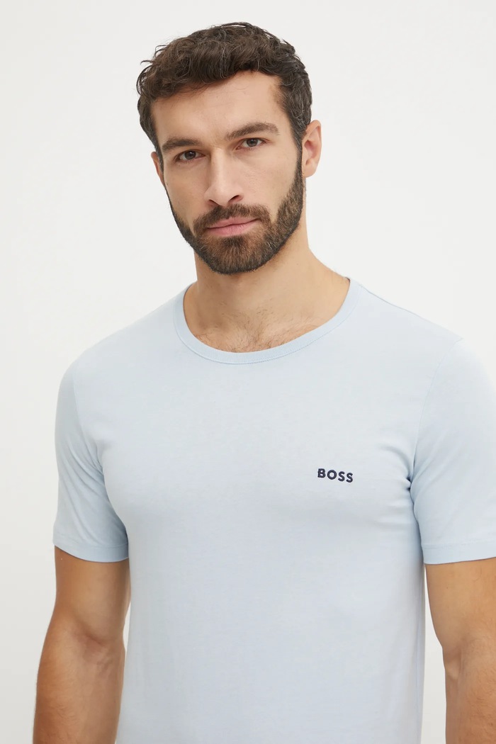 BOSS T-shirt męski bawełniany TShirtRN 3P Classic 3-pack 50532470