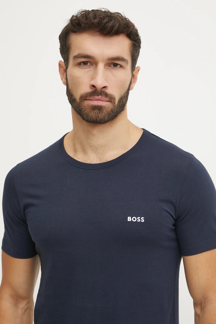 BOSS T-shirt męski bawełniany TShirtRN 3P Classic 3-pack 50532470