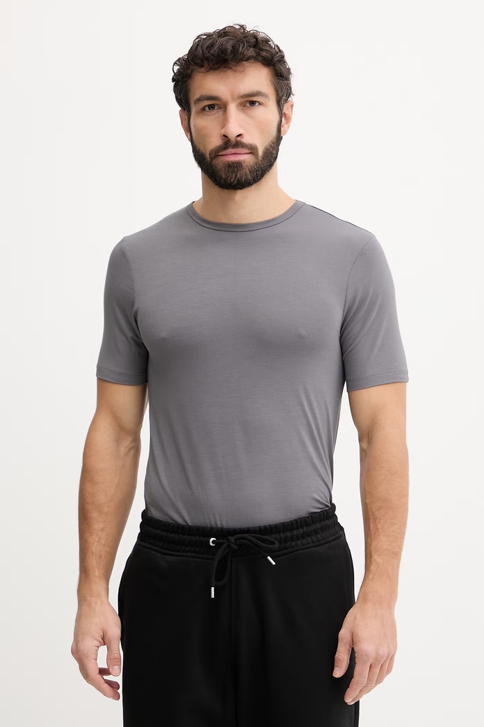 BOSS t-shirt Ανδρικό με βισκόζη TShirt RN 3P Bamboo 3-pack 50534019 λευκό SS26