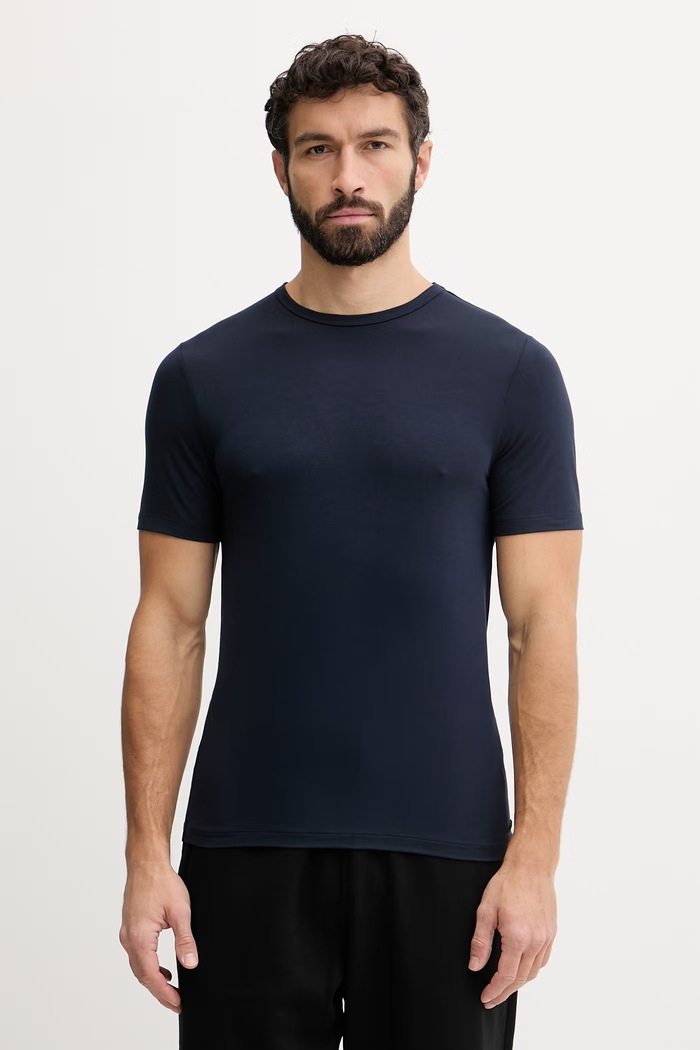 Ρούχα BOSS t-shirt Ανδρικό με βισκόζη TShirt RN 3P Bamboo 3-pack 50534019 λευκό