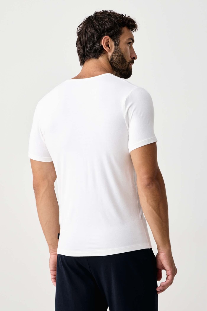 Дрехи BOSS Тениска мъжка с вискоза TShirt RN 3P Bamboo 3 броя 50534019 черен