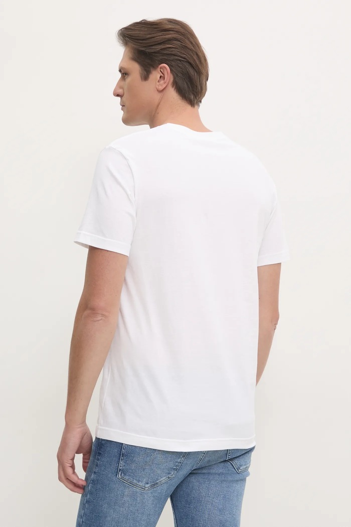 Oblečení Bavlněné tričko Calvin Klein Jeans J30J327075 bílá