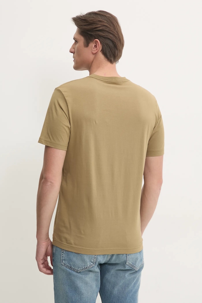 Дрехи Памучна тениска Calvin Klein Jeans J30J327075 зелен