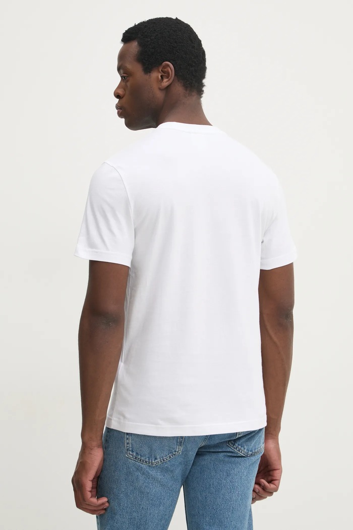 Bavlněné tričko Calvin Klein K10K113800 bílá SS25