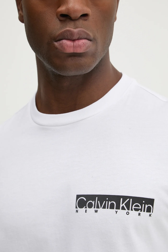 Bavlněné tričko Calvin Klein bílá K10K113800
