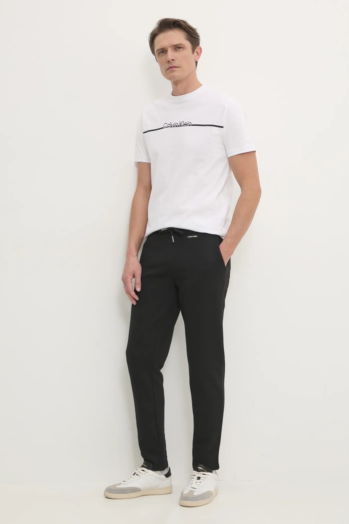 Bavlněné tričko Calvin Klein K10K113802 bílá SS25