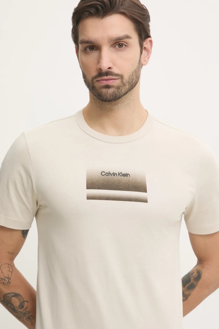 Tričko Calvin Klein béžová K10K113803