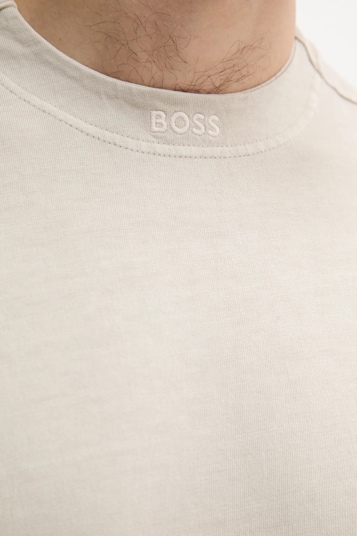 BOSS Orange majica za muškarce od pamuka Te_Dye_ 50521805 bež