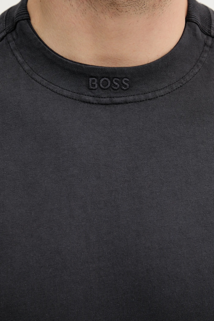 BOSS Orange tričko pánske bavlnené Te_Dye_ 50521805 čierna
