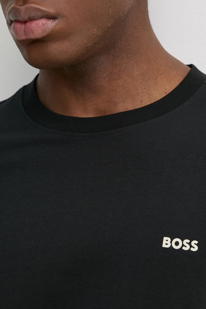 Βαμβακερό μπλουζάκι BOSS Orange 50534925