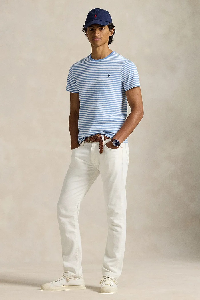 Ρούχα Βαμβακερό μπλουζάκι Polo Ralph Lauren 710956828 μπλε