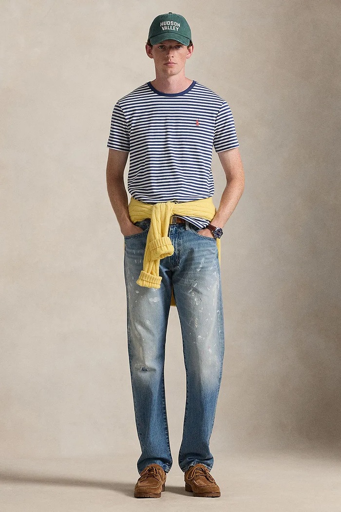 Oblečení Bavlněné tričko Polo Ralph Lauren 710956828 modrá