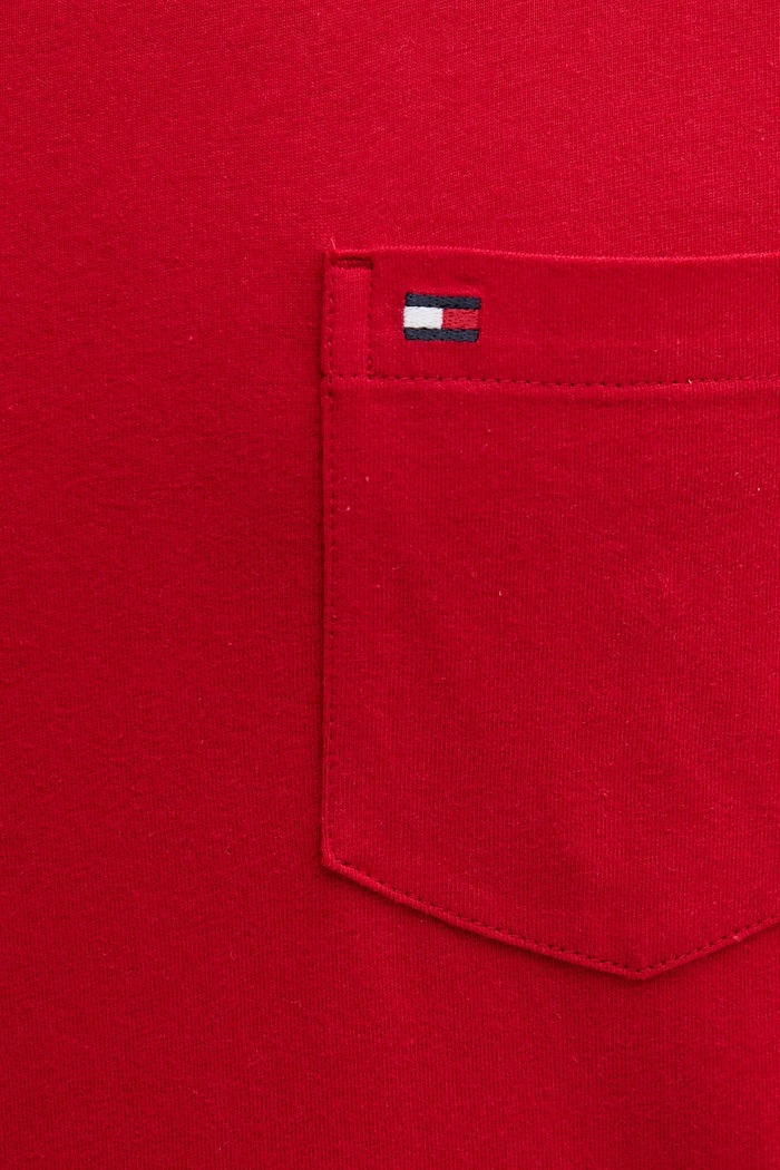 Tommy Hilfiger tričko pánske bavlnené červená MW0MW37283
