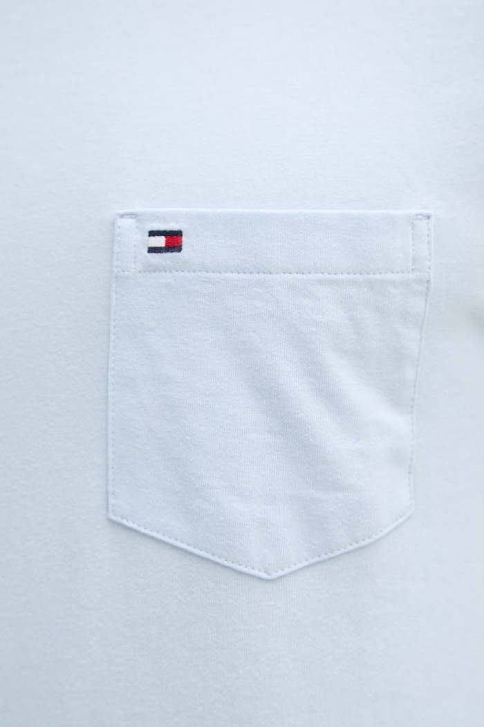 Tommy Hilfiger kratka majica moška bombažna MW0MW37283 modra