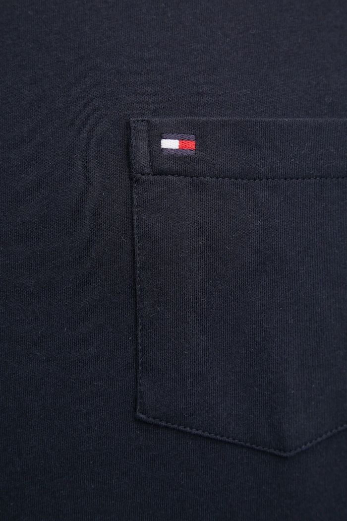 Tommy Hilfiger tričko pánske bavlnené MW0MW37283 tmavomodrá
