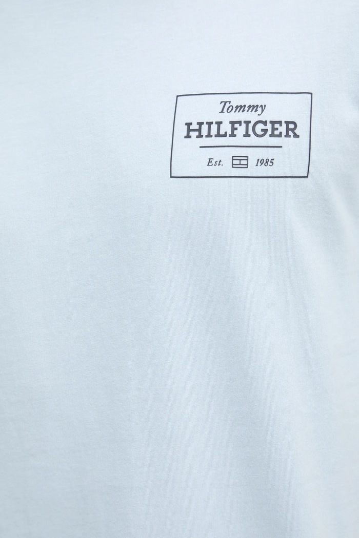 Bavlněné tričko Tommy Hilfiger MW0MW37454 modrá