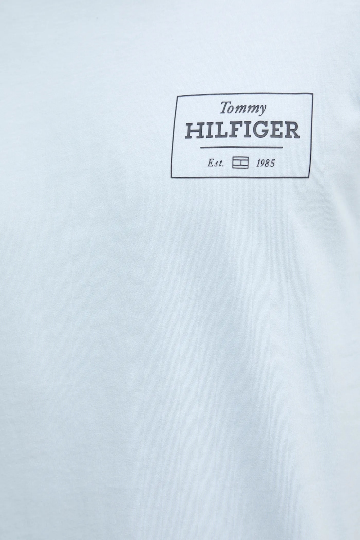 Bavlněné tričko Tommy Hilfiger MW0MW37454 modrá
