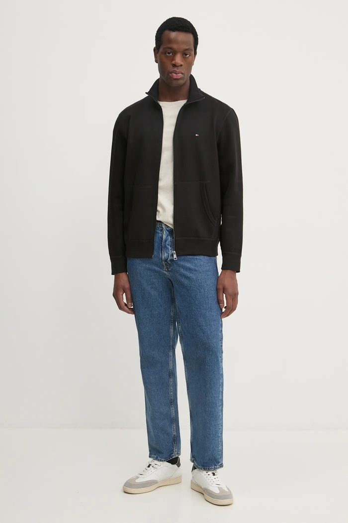 Bavlněné tričko Tommy Hilfiger MW0MW37510 béžová SS25