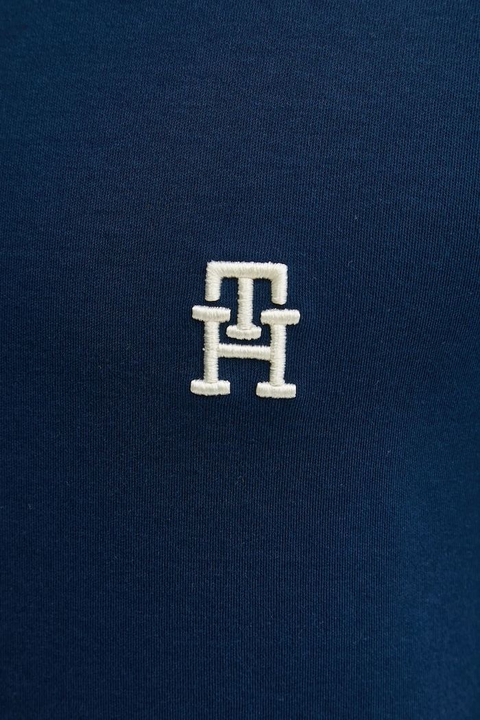 Bavlnené tričko Tommy Hilfiger MW0MW37510 tmavomodrá