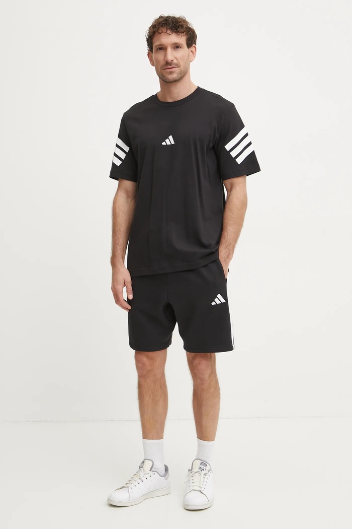 adidas t-shirt in cotone Future Icons JD4877 nero SS25
