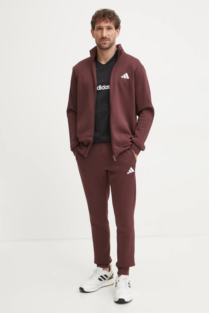 adidas tricou din bumbac Essentials Linear JE8993 negru SS26