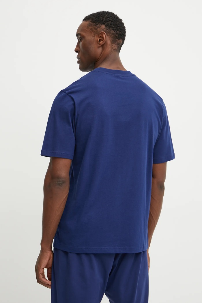 Odzież adidas t-shirt bawełniany Essential JF1093 granatowy