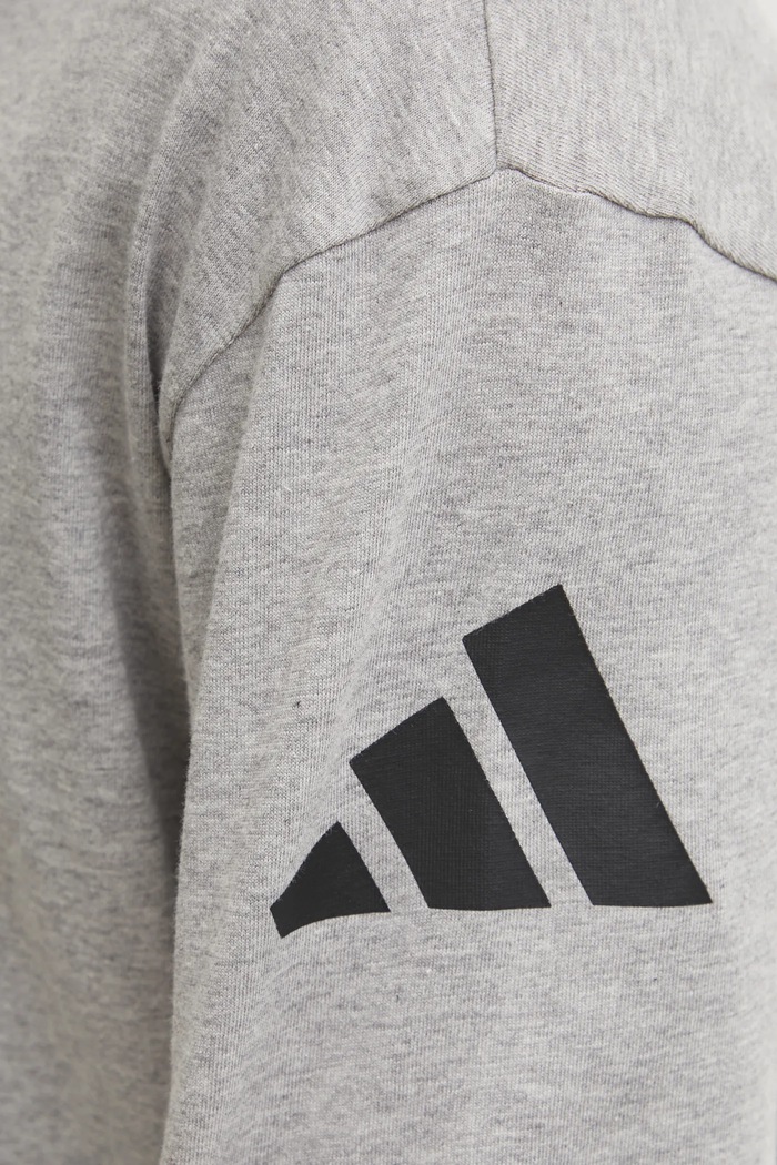 Bavlněné tričko adidas Essentials JF3618 šedá
