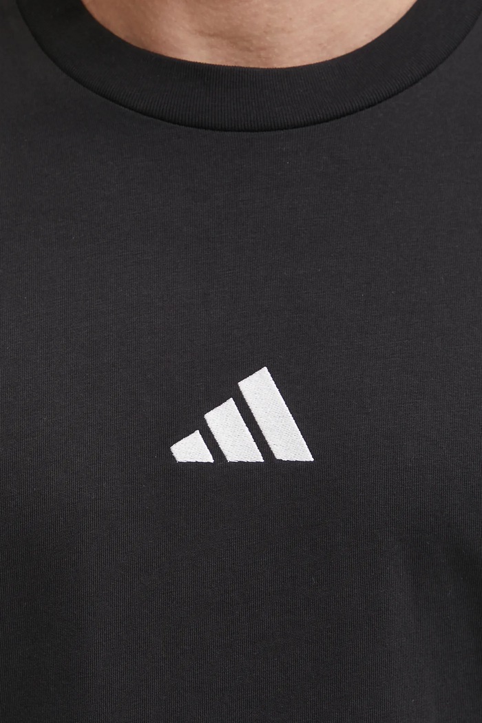 Bavlnené tričko adidas Essentials JD1906 čierna