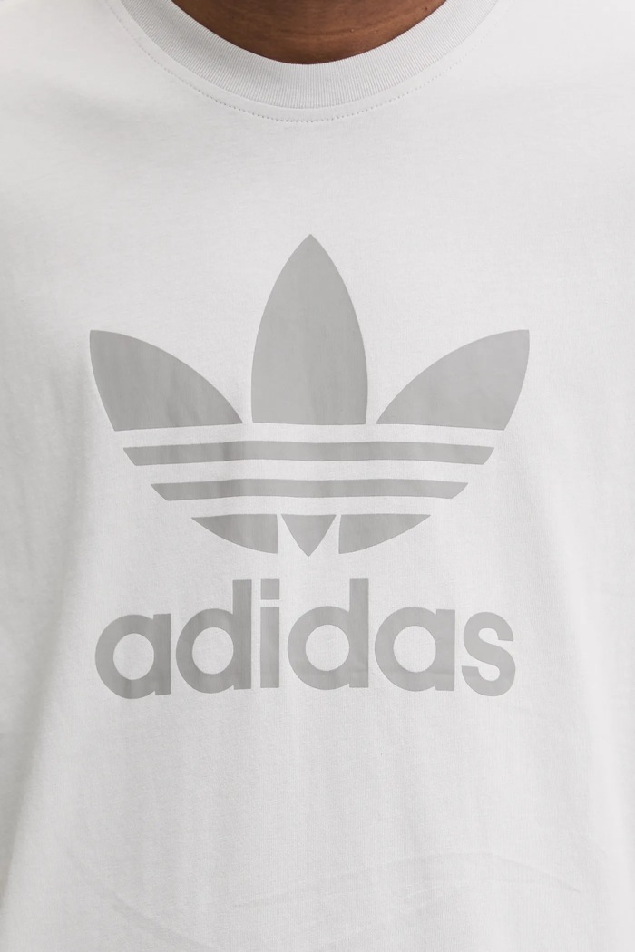 adidas Originals t-shirt bawełniany TREFOIL T-SHIRT JP2548 szary