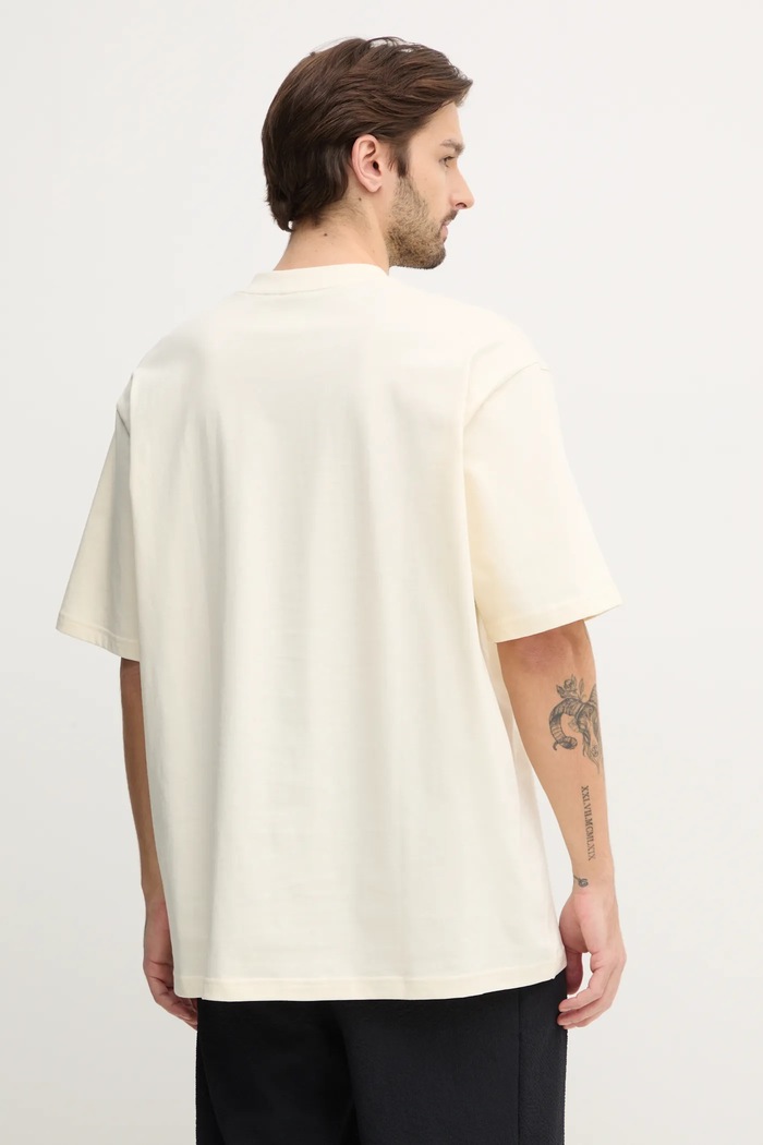 Oblečenie Bavlnené tričko adidas Originals FRONT ST TEE JD0912 béžová