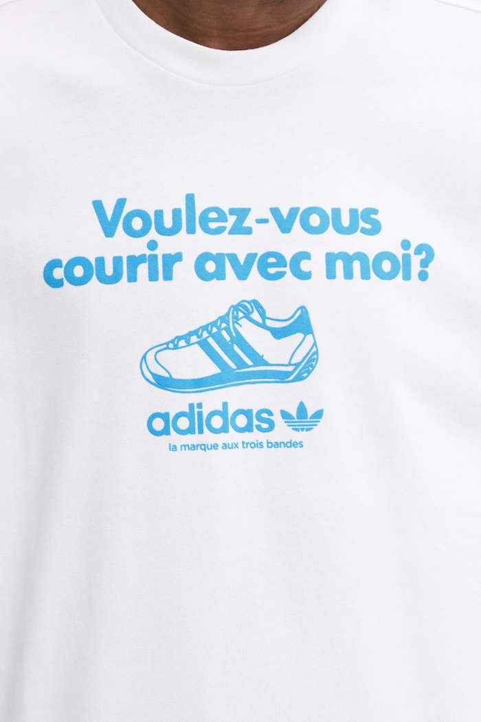 Oblačila Bombažna kratka majica adidas Originals GRFX TEE JC8365 bež