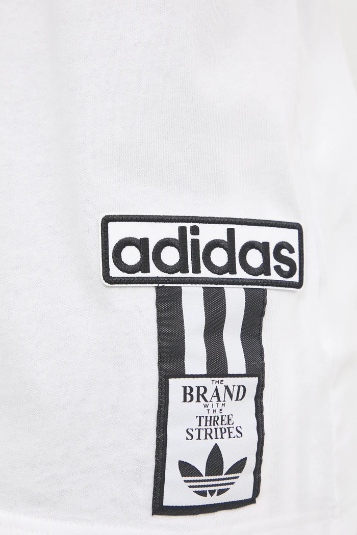 adidas Originals t-shirt bawełniany Adibreak JD4195 biały
