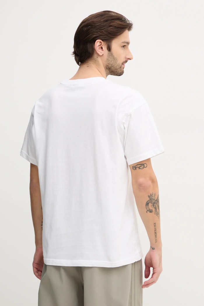 Ρούχα Βαμβακερό μπλουζάκι adidas Originals Essential JD0373 λευκό