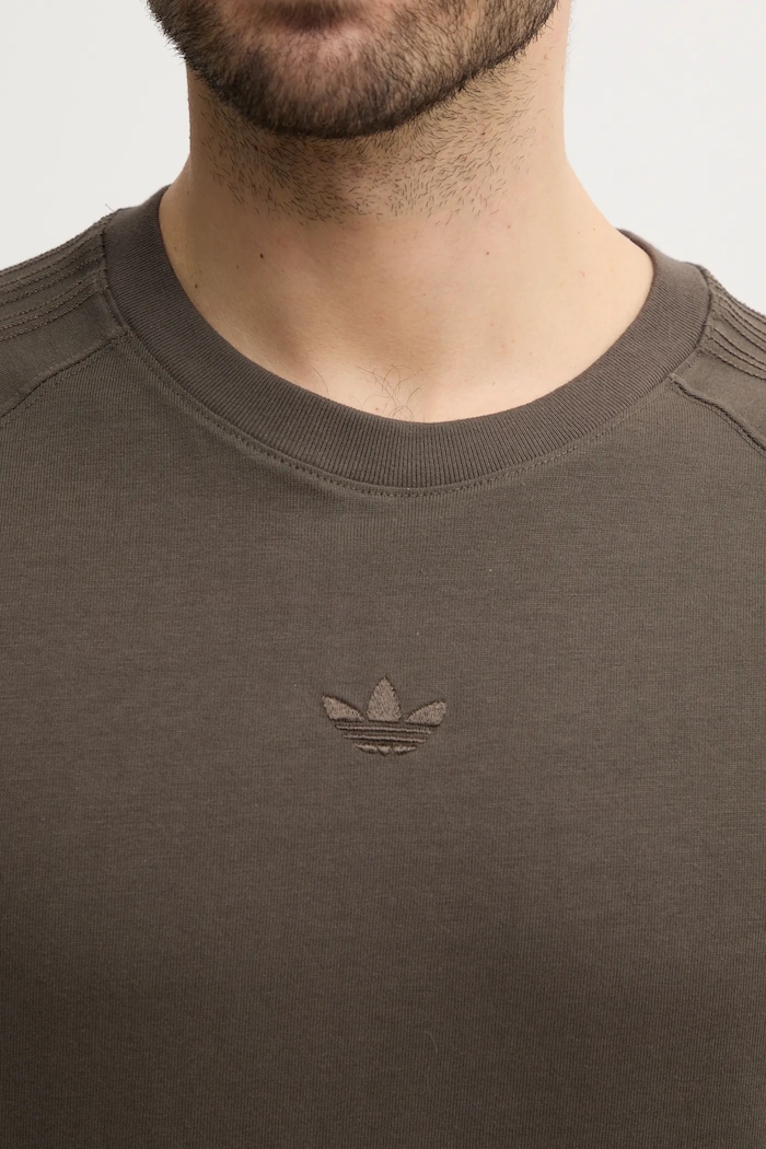 adidas Originals t-shirt bawełniany Essential JD3276 zielony
